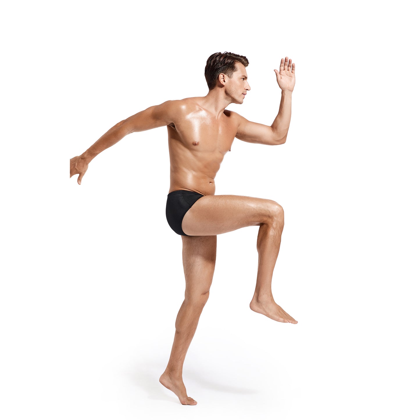 Tan Through Black Swim Briefs – Quick Dry & Breathable