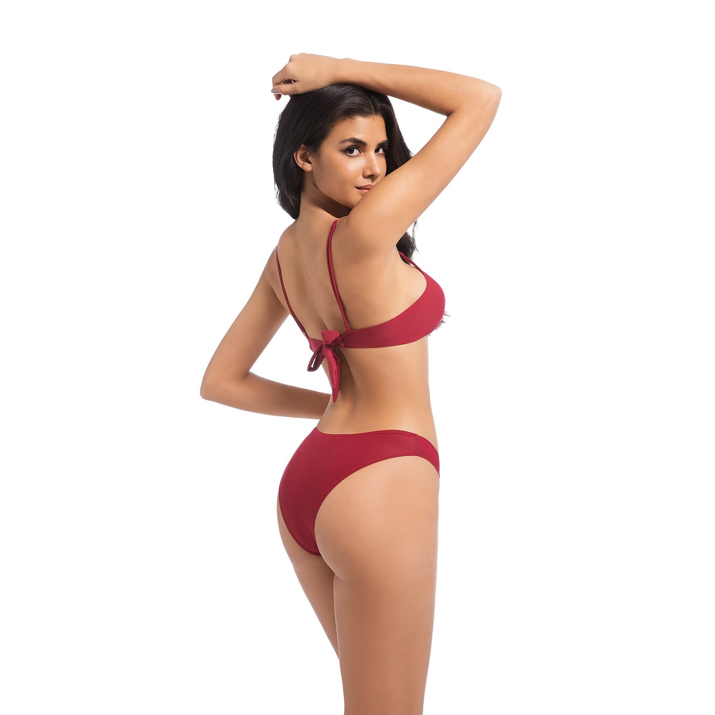 Bikini de dos piezas con aro en V: sexy y transpirable
